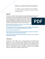 Satelite de Recursos Naturales - Teledetección