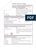 Material Safety Data Sheet: SECTION 1. Chemical Product & Company Identification