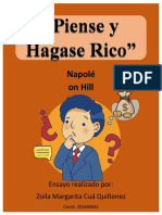 Piense y Hágase Rico Es Un Libro Que Fue Escrito Originalmente en 1937