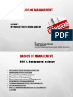 Basics of Management