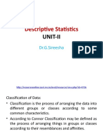 Descriptive Statistics: Unit-Ii