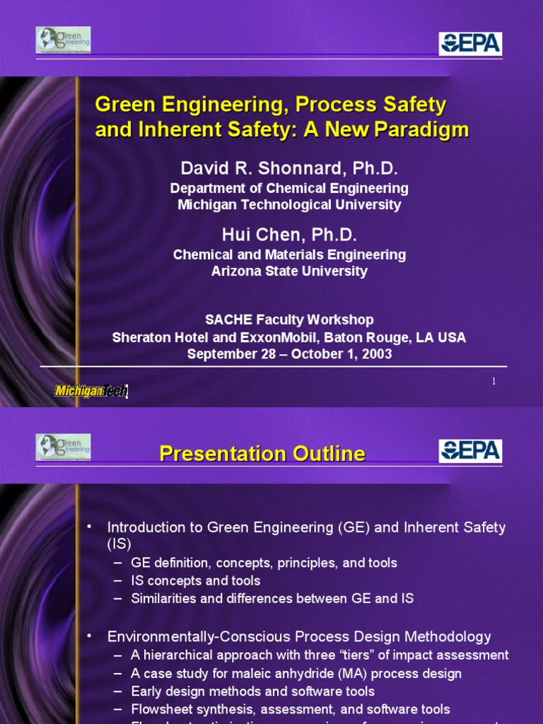 Green Engineering and Inherent Safety Insights | PDF | Waste | Pollution