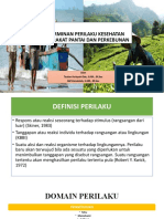 Determinan Perilaku Kesehatan Masyarakat Pantai Perkebunan Fik