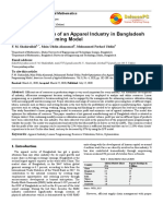 Profit Optimization of An Apparel Industry in Bangladesh by Linear Programming Model