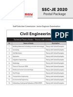 SSC-JE - CE - Check List-2020