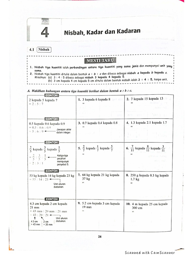 Form 1 Maths CH 4 (Galus) | PDF
