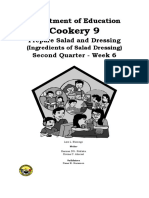 Cookery 9: Department of Education