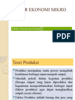 Pertemuan Ke-5 Dasar Ekonomi Mikro