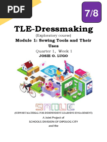 TLE Dressmaking 7 Quarter 1