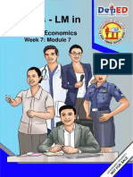 Applied Economics: Week 7: Module 7