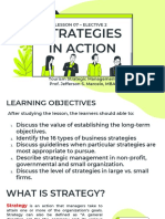 LESSON 07 - Strategies in Action