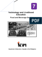 Technology and Livelihood Education: Food and Beverage Services