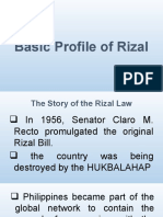 Basic Profile of Rizal