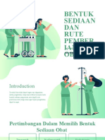 Farmakologi - BTK Sediaan&Rute Pemberian Obat