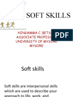 Soft Skills: Ningamma C. Betsur Associate Professor University of Mysore Mysore