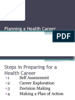 Planning A Health Career
