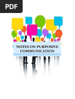 Notes On Purposive Communication