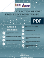 Group 4: Extraction of Gold From Electronic Waste: Kit458 - Chemical Processing