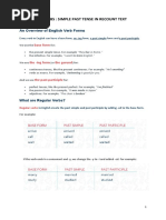 Simple Past Tense in Recount Text