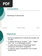 Datastage Fundamentals: January 2008 Module 01: Introduction Slide 1-1