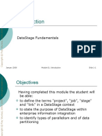 Datastage Fundamentals: January 2008 Module 01: Introduction Slide 1-1