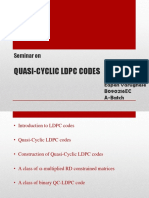 Quasi-Cyclic LDPC Codes: Seminar On