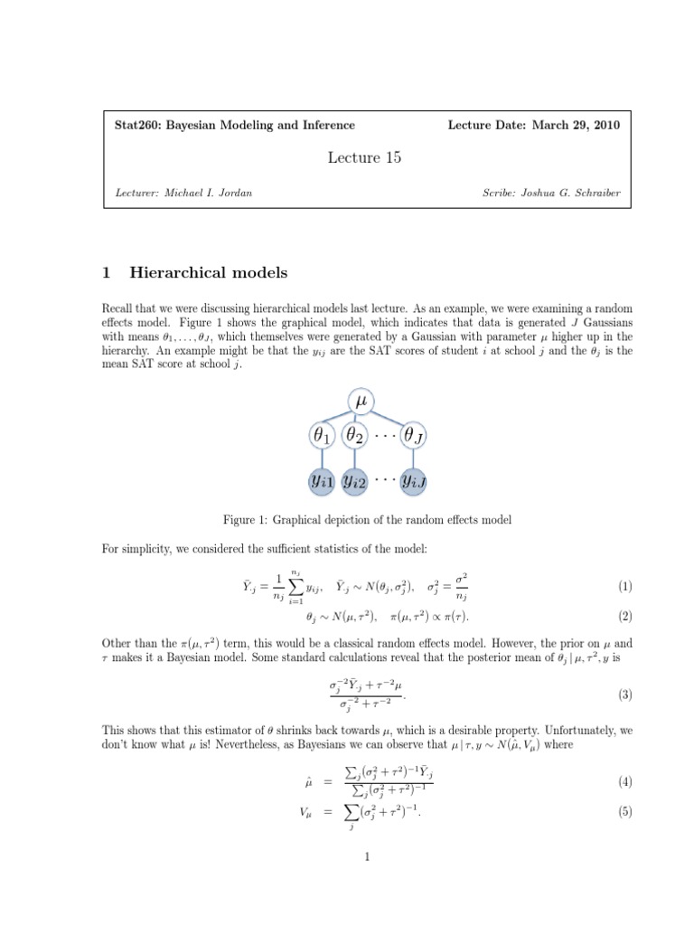 Bayesian Hierarchical Modeling Insights | PDF | Asymptotic Analysis ...