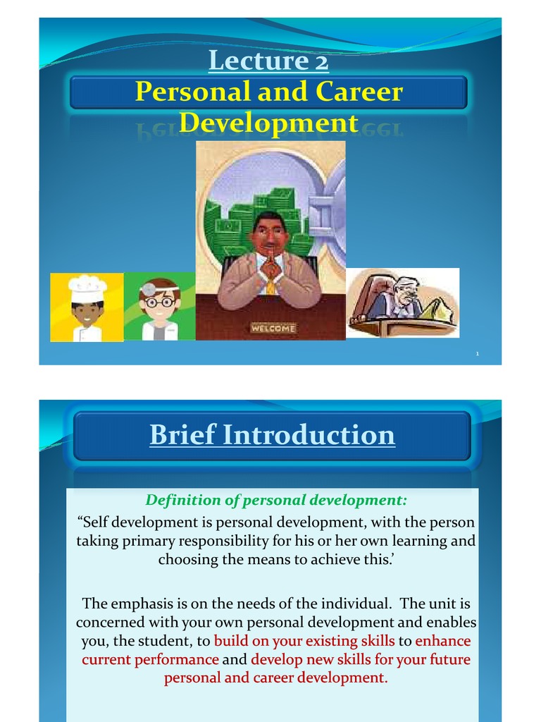 Personal and Career Development | PDF | Self | Learning
