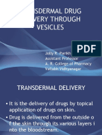 Transdermal Drug Delivery Through Vesicles