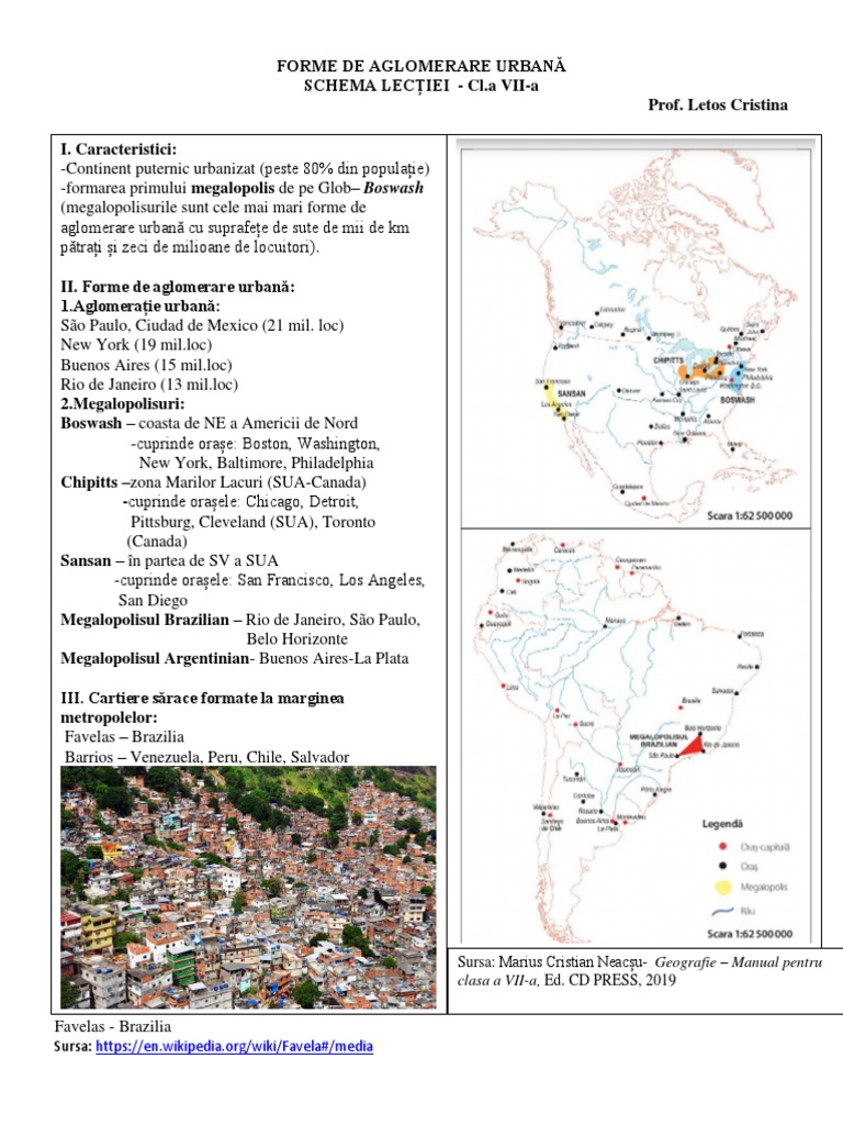 CL - VII - America - Forme de Aglomerare Urbana 1 | PDF