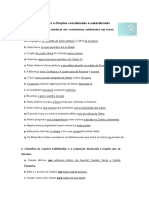 Funções sintáticas e orações coordenadas e subordinadas