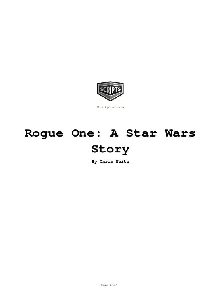 Rogue 1 | PDF | Rogue One | Star Wars