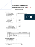 Laporan Kegiatan P2K3