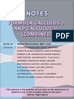 NOTES CALCULUS + FORMULA (MAT183 MAT233) White