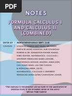 NOTES CALCULUS + FORMULA (MAT183 MAT233) White