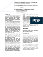 Validation of custody transfer metering at lab and site