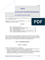 Gabon Loi 2001 05 Telecommunications Modifiee