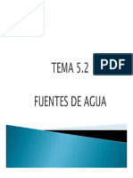 TEMA 5.2  FUENTES DE AGUA