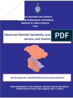 Observed Rainfall Variability and Changes Over Jammu and Kashmir