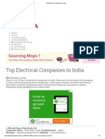 Top Electrical Companies in India: Menu Home Consumer Engineering Pharmaceutical Service Software Education