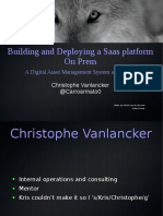 Christhope Vanlancker-Deploying Your SaaS Stack OnPerm