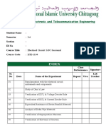 Index: Department of Electronic and Telecommunication Engineering