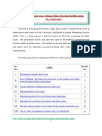 Ready Reckoner For Conducting Online Exams