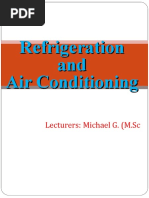 Refrigeration and Air Conditioning