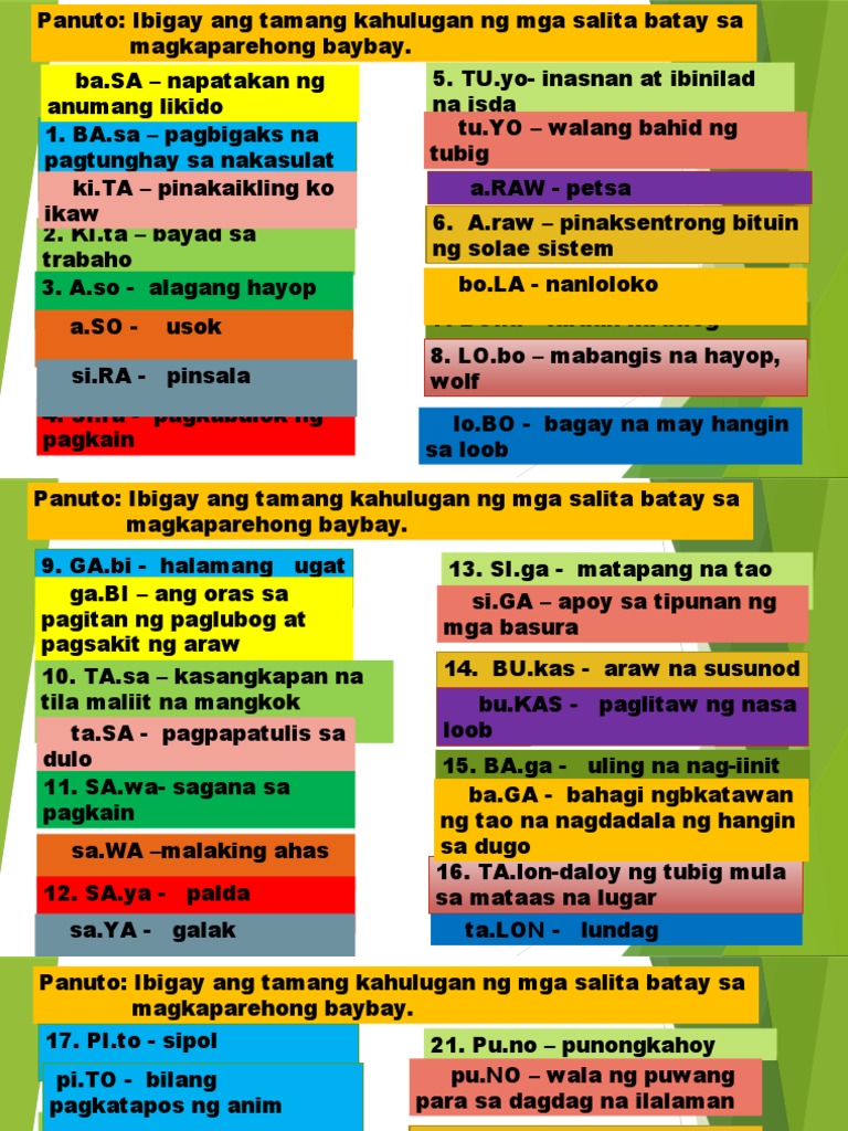 GRADE 3 Activity Intonasyon - Copy 3 Martin Josh | PDF