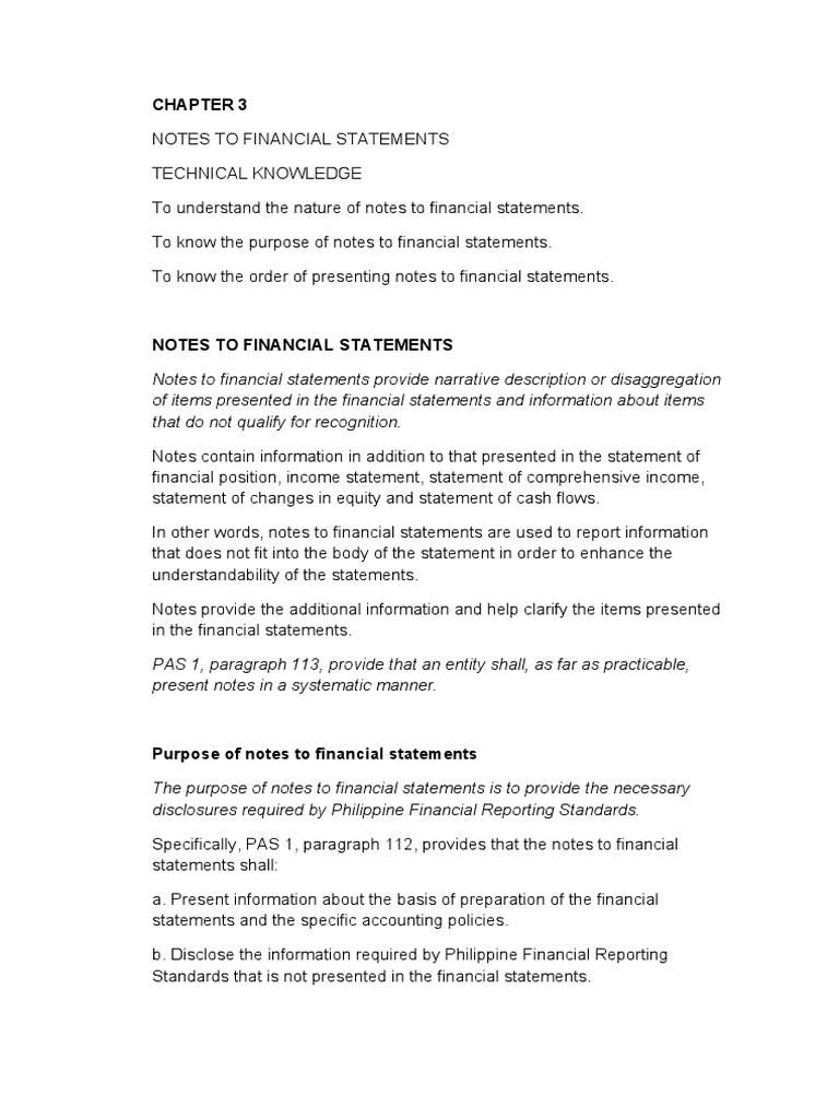 Int Acctg 3 Valix2019 Chapter 3 Pdf Financial Statement