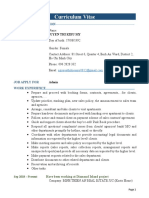 Curriculum Vitae: Personal Information