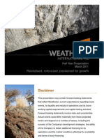 Weatherly WTI Investor Presentation
