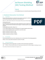 MRI RF Shielded Room Shielding Effectiveness (SE) Testing Method