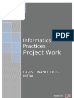 Informatics Practices: Project Work